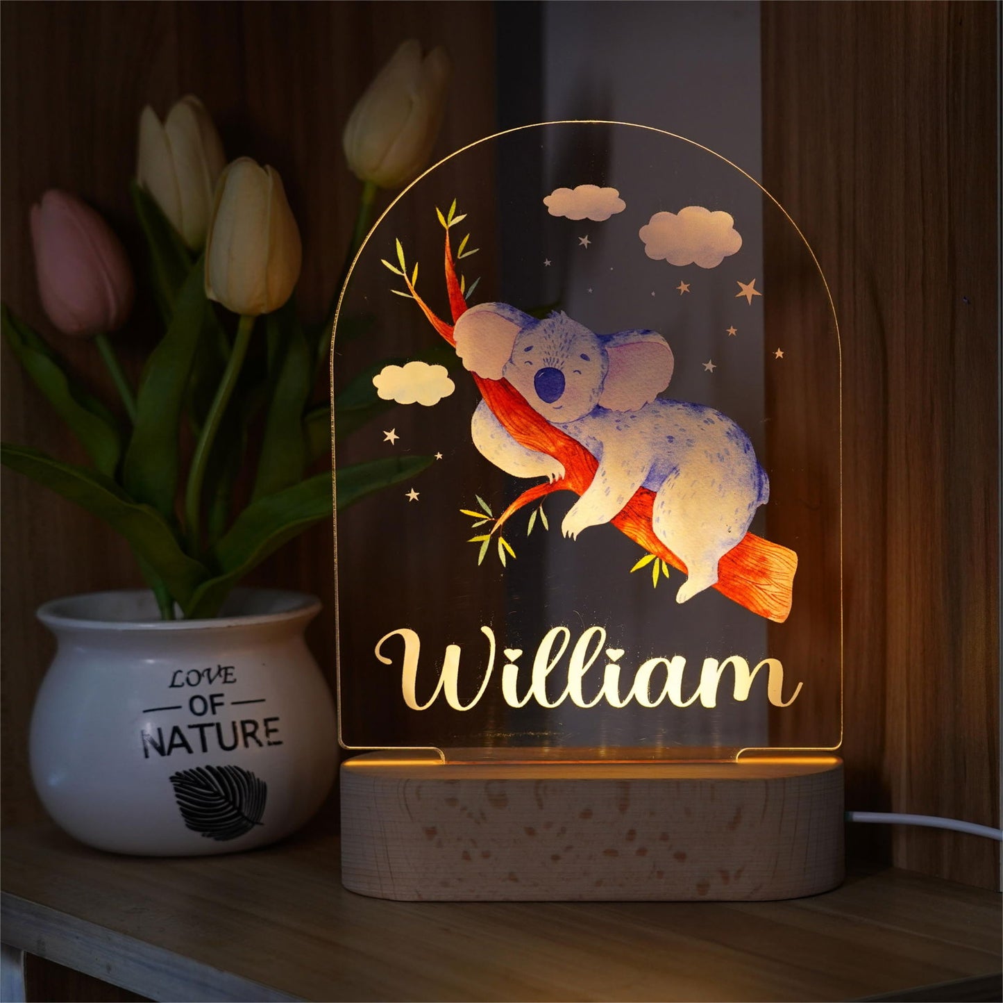 Lampe Personnalisée Bébé - Koala - lit-de-bebe