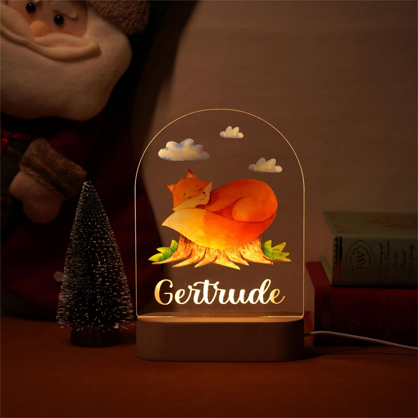 Lampe Personnalisée Bébé - Renard - lit-de-bebe