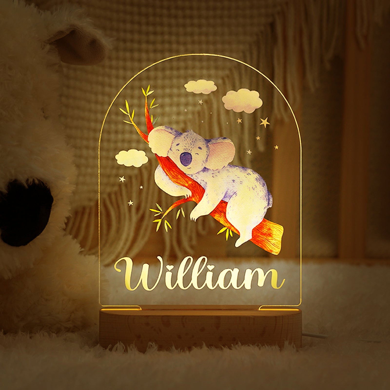 Lampe Personnalisée Bébé - Koala - lit-de-bebe