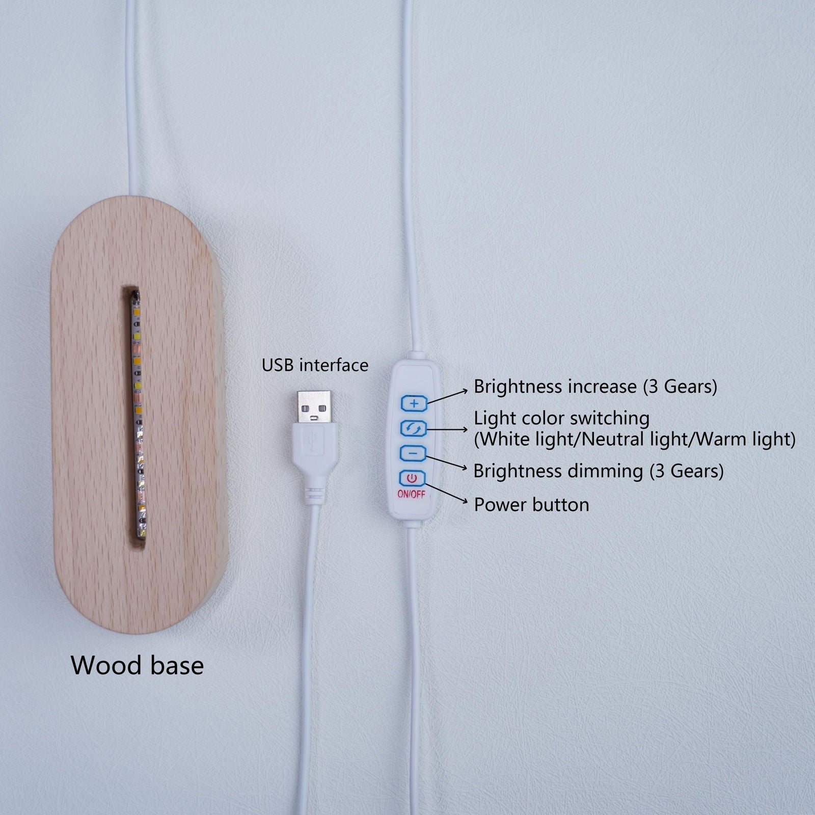 Lampe Personnalisée Bébé - Panda Roux - lit-de-bebe
