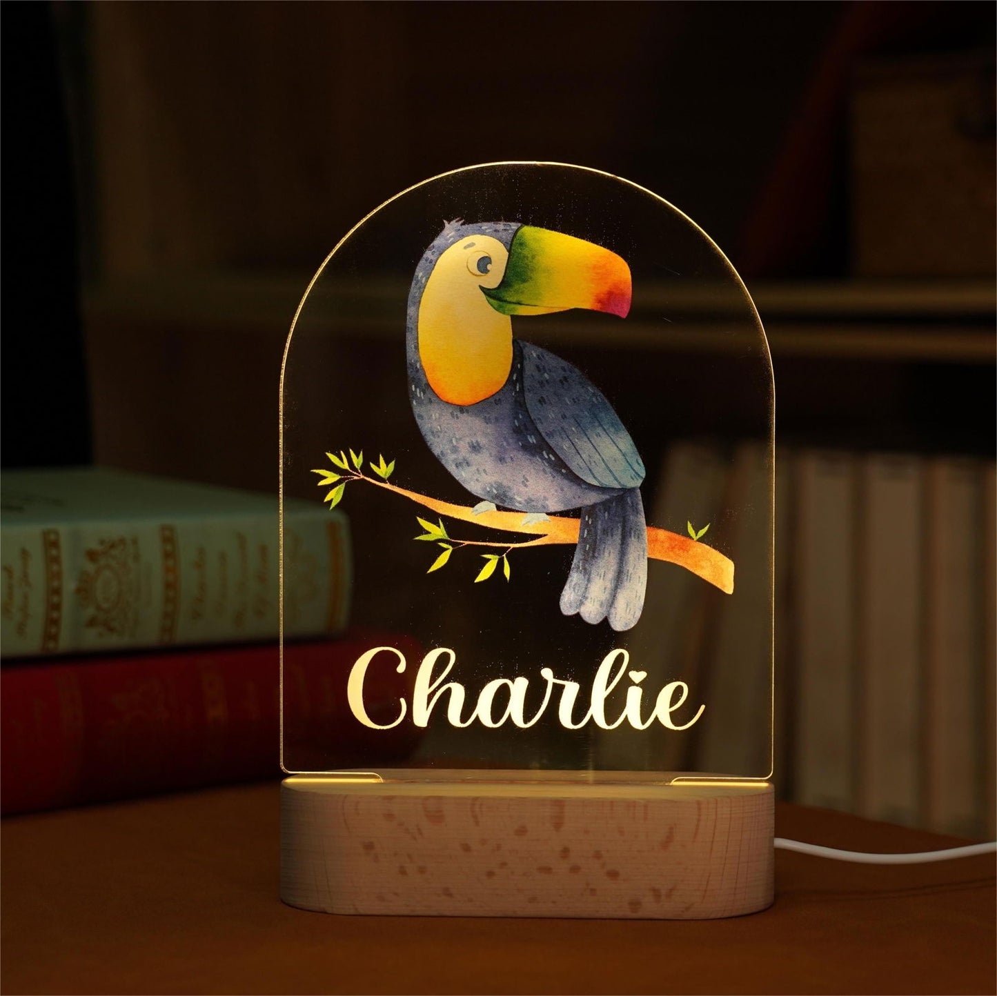 Lampe Personnalisée Bébé - Toucan - lit-de-bebe