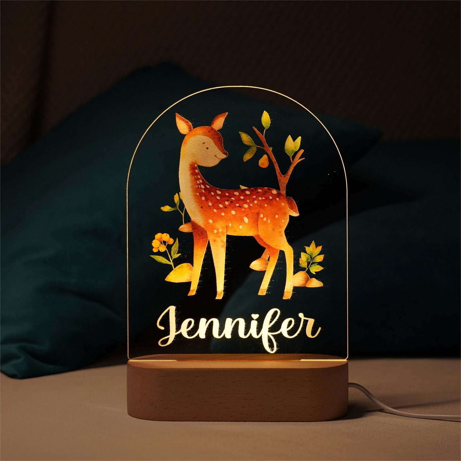 Lampe Personnalisée Bébé - Cerf – Image 3