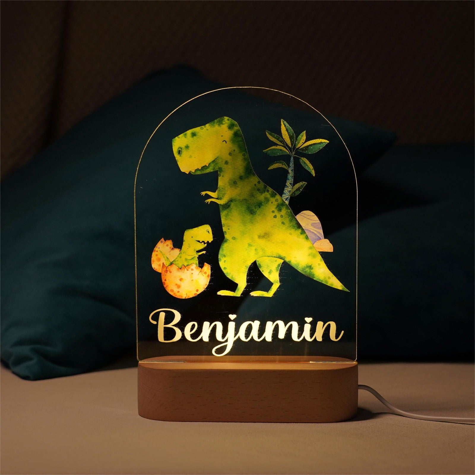 Lampe Personnalisée Bébé - Dinosaure