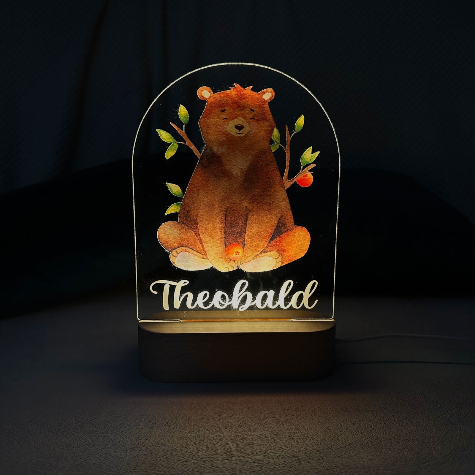 Lampe Personnalisée Bébé - Ours – Image 3