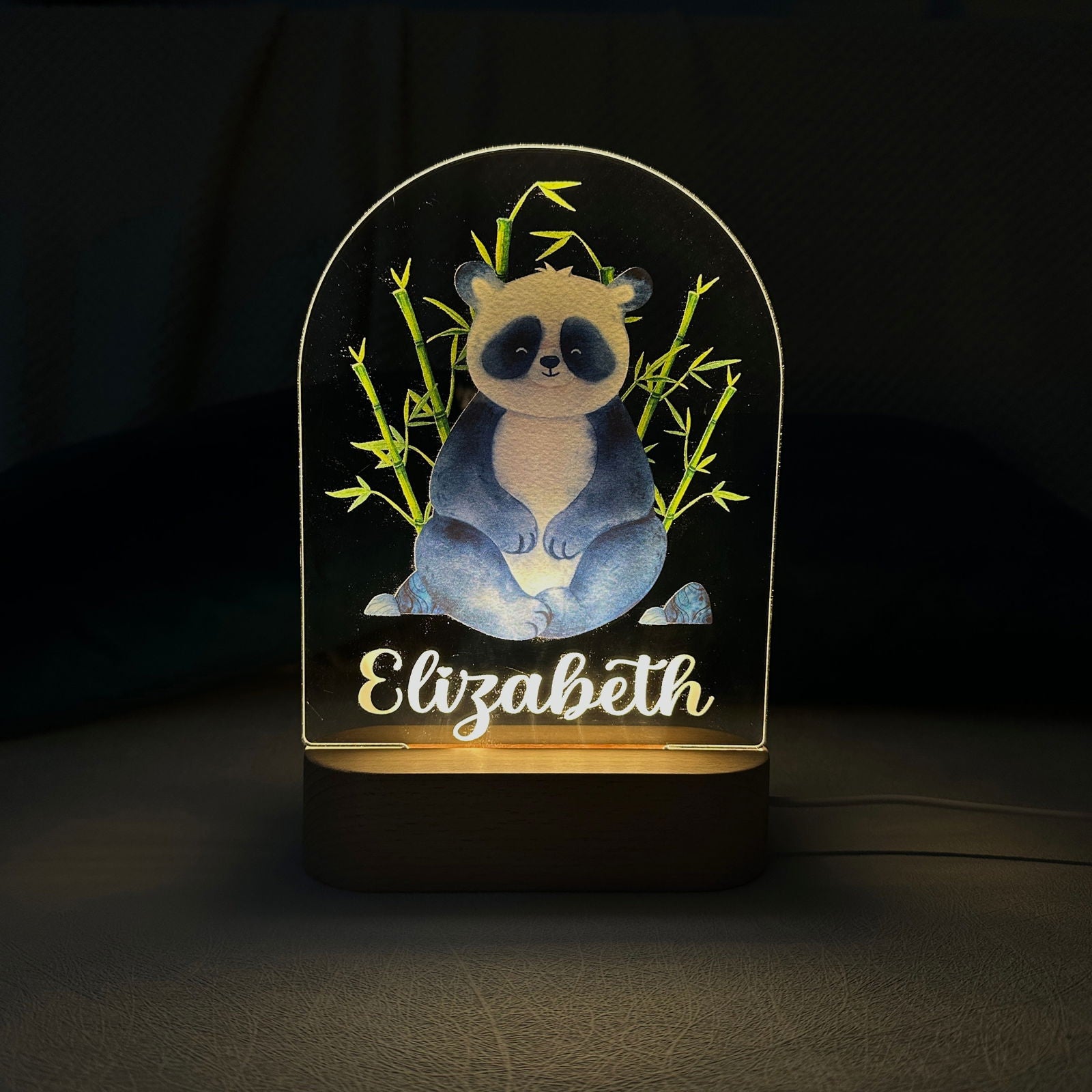 Lampe Personnalisée Bébé - Panda – Image 3