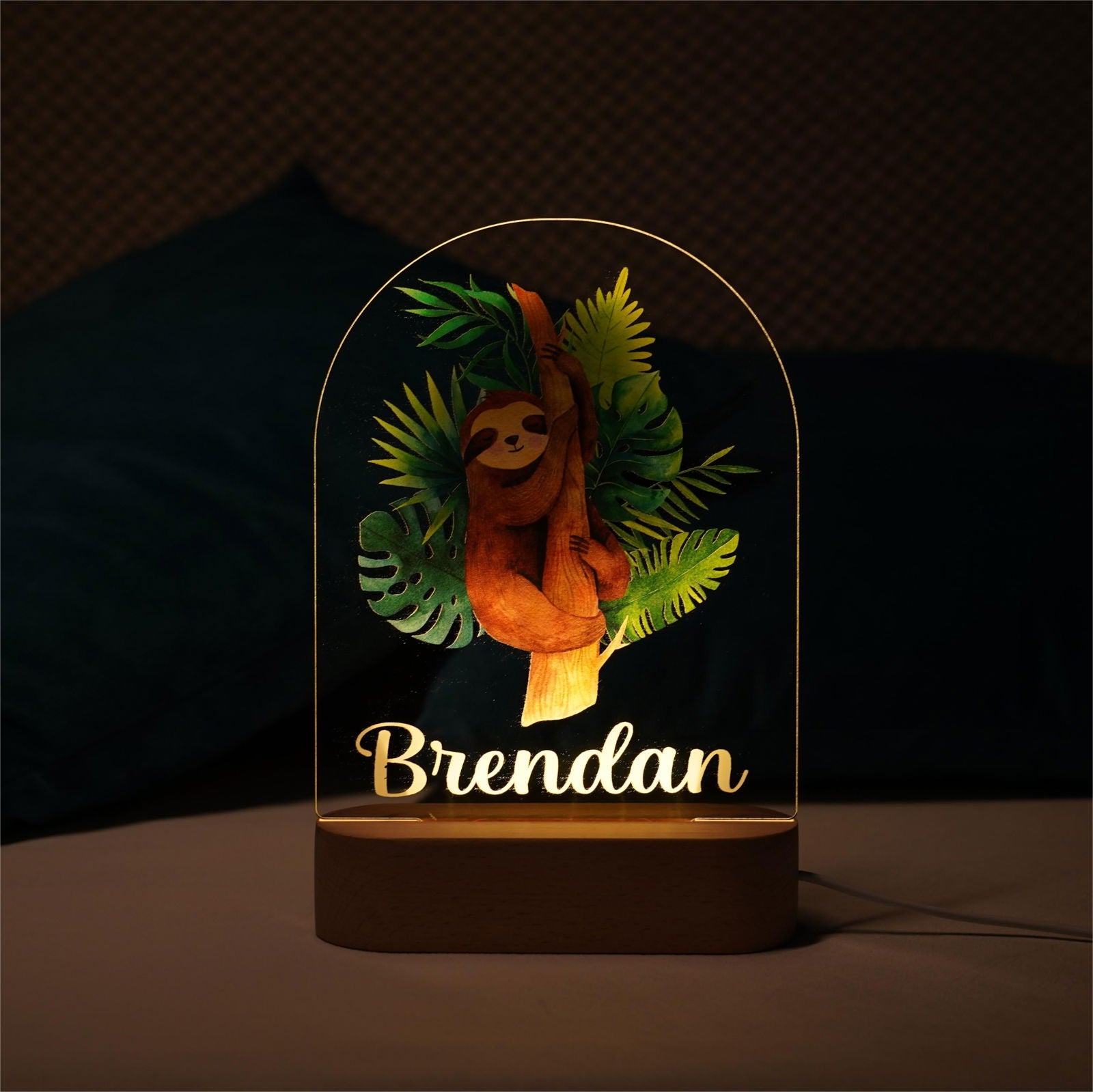 Lampe Personnalisée Bébé - Paresseux – Image 3