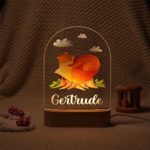 Lampe Personnalisée Bébé - Renard