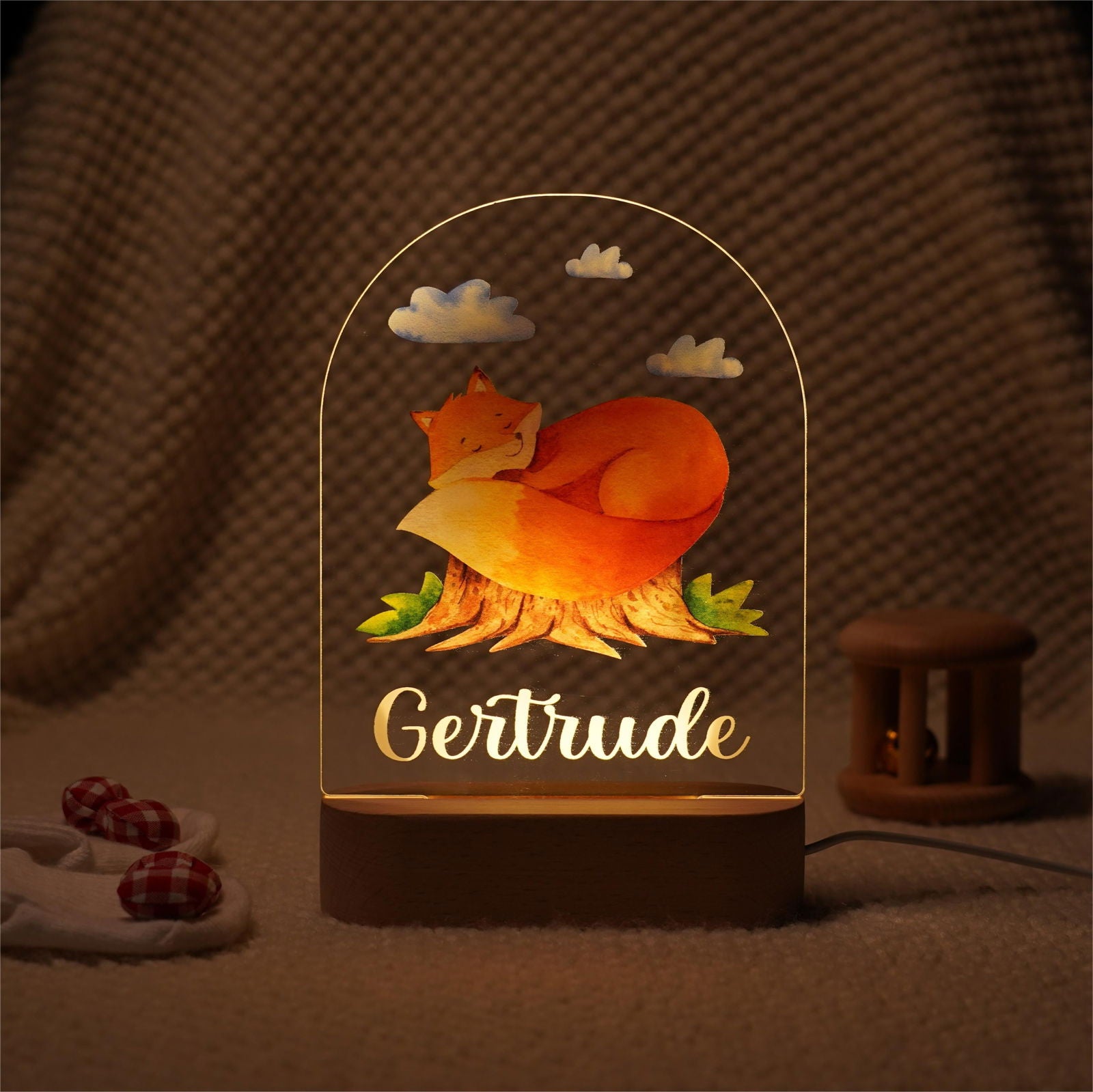 Lampe Personnalisée Bébé - Renard