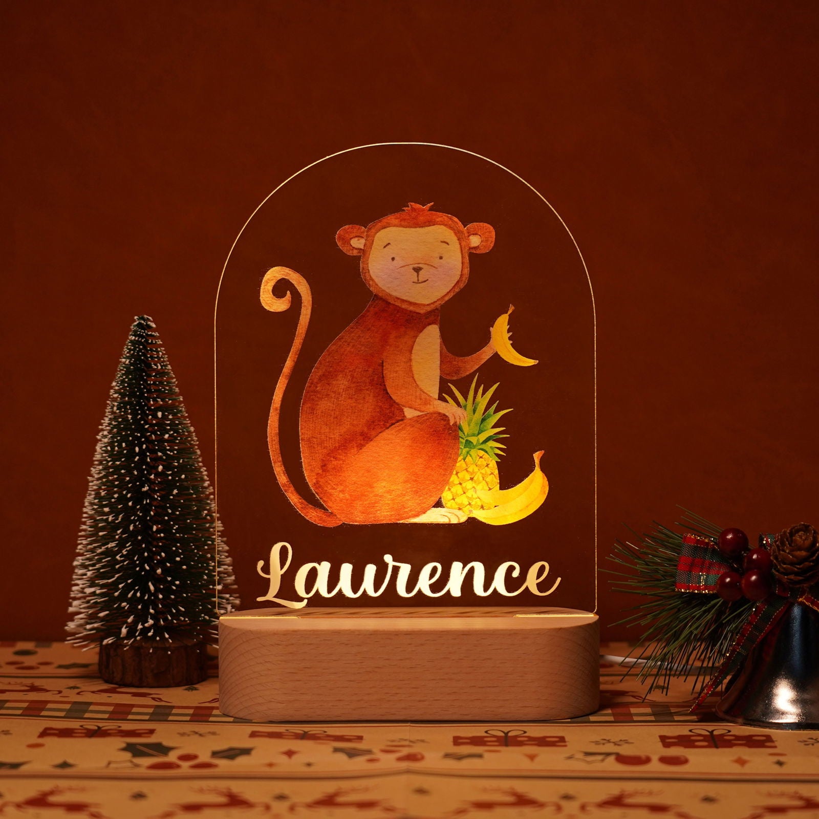 Lampe Personnalisée Bébé - Singe