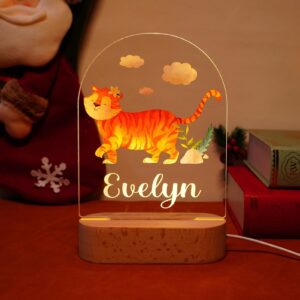 Lampe Personnalisée Bébé - Tigre