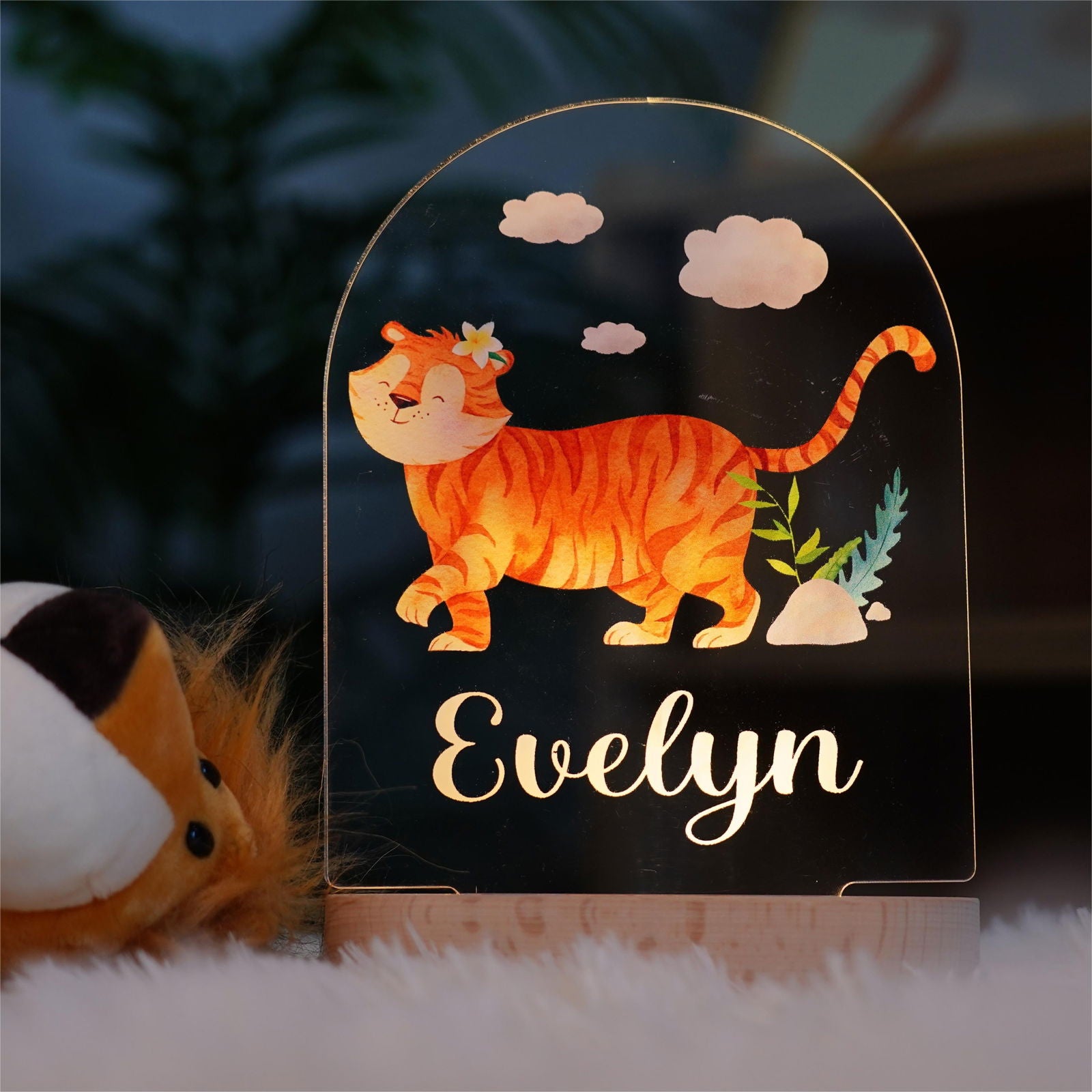 Lampe Personnalisée Bébé - Tigre – Image 3