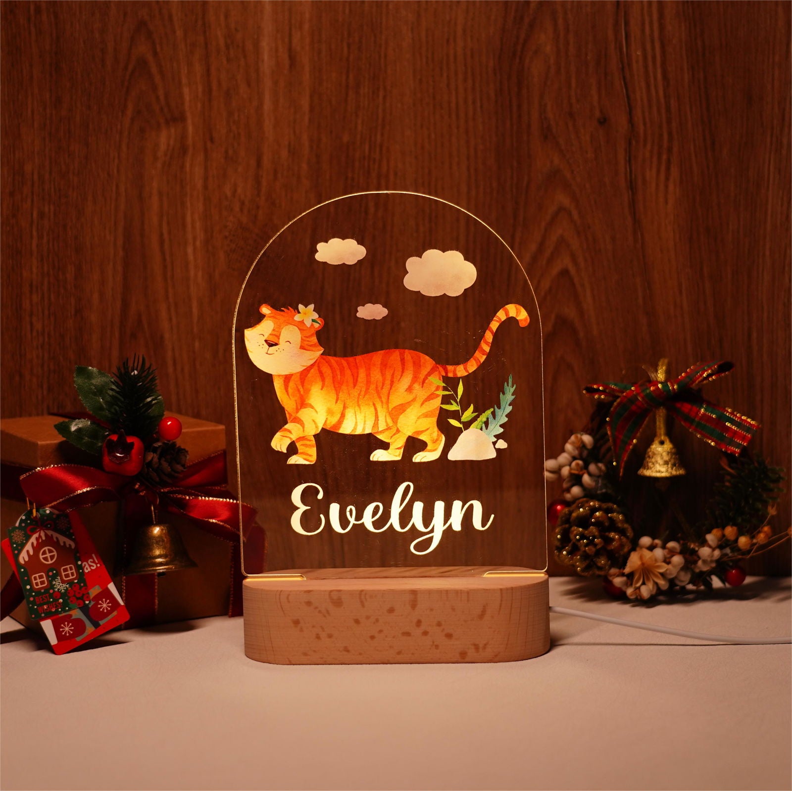 Lampe Personnalisée Bébé - Tigre – Image 4