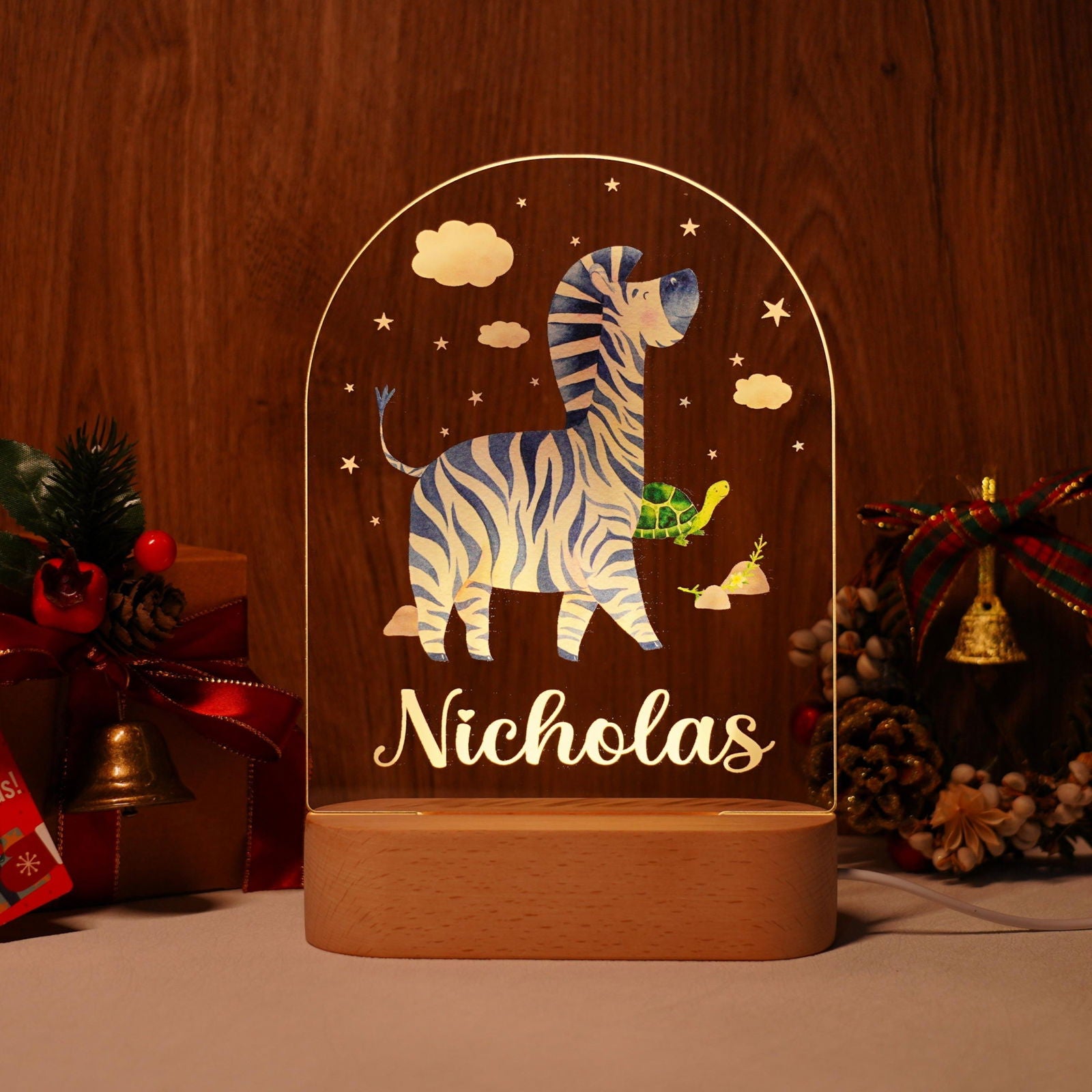 Lampe Personnalisée Bébé - Zèbre